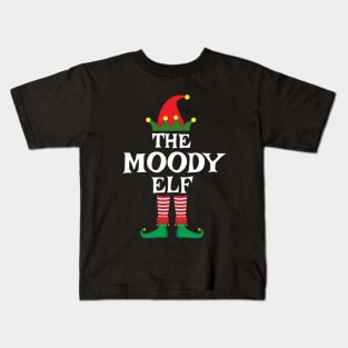 Moody Elf Matching Family Christmas Kids T-Shirt